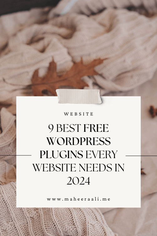 9 Best Free WordPress Plugins Every Website Needs in 2024